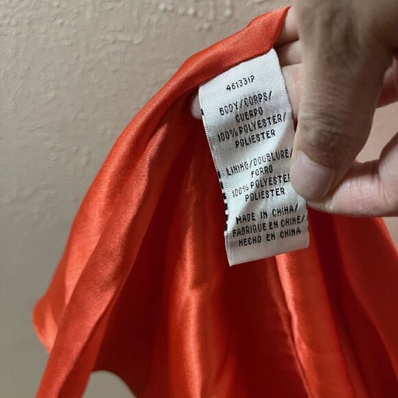 NWT Jill Stuart Popover Color block maxi purple and orange gown size US 0 $298 - Picture 10 of 11